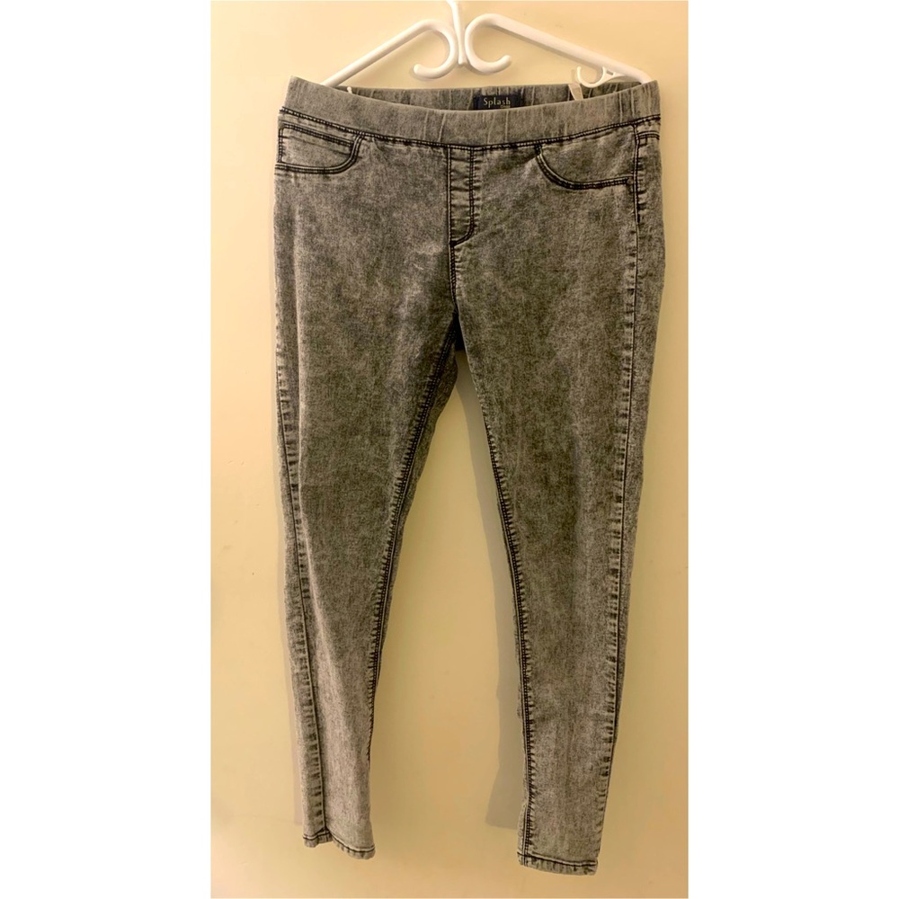 Gray and Black Jeggings